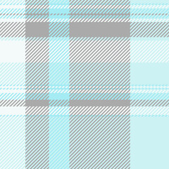 Checking fabric check tartan, dreamy vector plaid texture. Vogue background seamless pattern textile in dark gray and light colors.