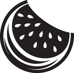 Watermelon Icon and Clipart - Vector Illustration Design