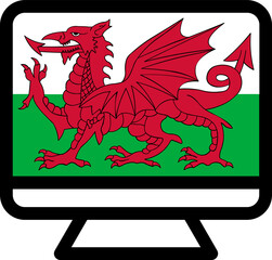 Wales flag icon on Monitor