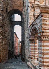 Obraz premium perugia alley, italy, umbria