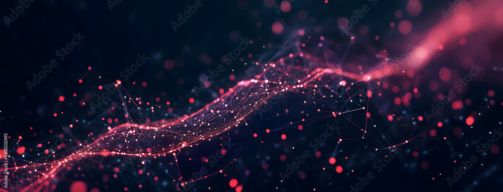 Poster structural connection of information. data transfer in network connection. abstract data background.