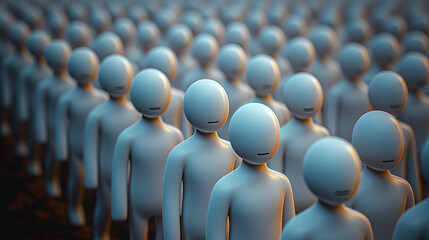 This hyper-detailed 3D rendering captures the intricate process of managing talent in a vibrant, visually stunning manner.  Generative AI