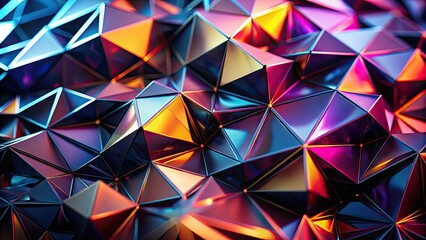 Obraz premium Elegant Black Facets Background for Modern Design, Textures, and Abstract Artistic Creations