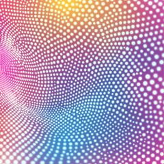 Naklejka premium Abstract Dots Forming a Fading Colorful Pattern