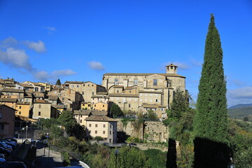Fototapeta premium view of the city of perugia, italy umbria