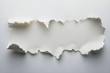 Obraz premium White paper ripped message torn white paper ripped message torn onbackground