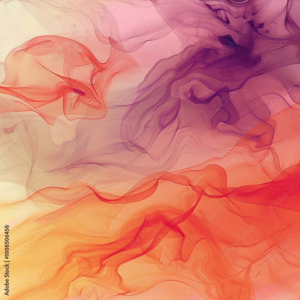Poster Warm Abstract Gradients with Soft Blending Effects