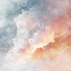 Abstract Cloud Texture with Subtle Colors and Shapes