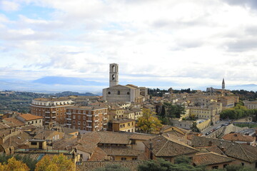 Obraz premium belvedere of perugia, umbria italy