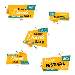 Vector illustration sale callouts banner set template
