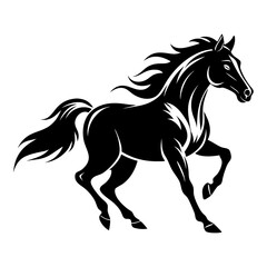 Hand drown horse running vector. Hand drown horse vector.