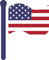 USA Flag free flown Rounded icon