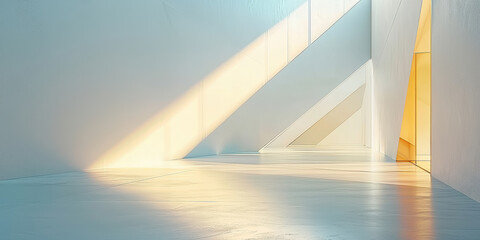 Minimal geometric white light background abstract design