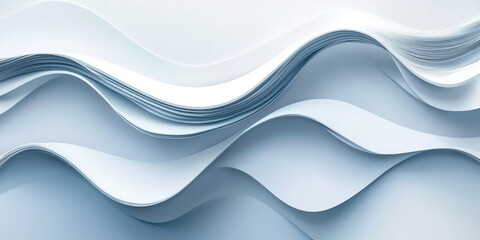 White abstract background with waves Creative Architectural Concept