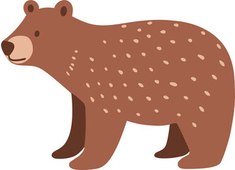 Hand Drawn Bear Camping Illustration