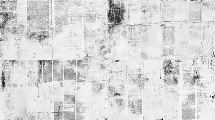 Obraz premium old newspaper textured background, black and white vintage news paper texture retro retrospect grunge faded text nostalgic rough surface antique graphic backgrounds