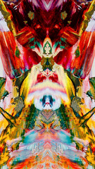 bstract background wallpaper. Ethnic pattern. Mixtures of oil paint. Trendy hand painting canvas. Wall decor and Wall art prints Idea. 3D Texture. Art object