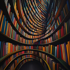 Spiral Bookshelf: A Collection of Knowledge
