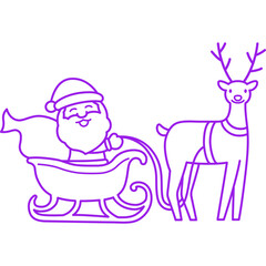  Christmas, New Year Vector Icon element, Isolated white background