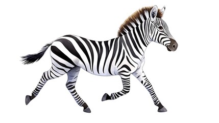 Obraz premium Cute Playful Zebra Illustration