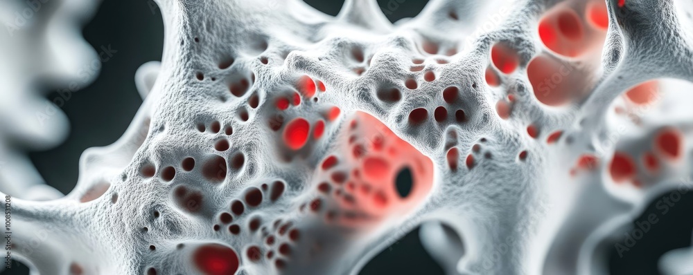 Aufkleber abstract close-up of a biological structure showcasing intricate patterns and vibrant colors, perfec