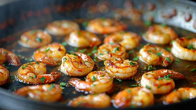 Fresh shrimp saut&eacute;ed in garlic butter with herbs creates a mouthwatering dish perfect for any meal
