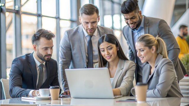 young business woman brainstorming, collaboration or cooperation. Ambitious confident professional woman of colleagues talking and planning a marketing strategy together