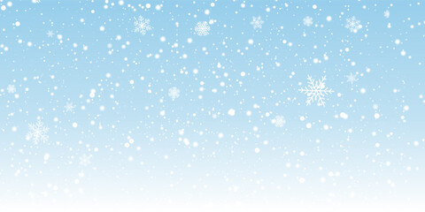 Snowy Christmas banner design