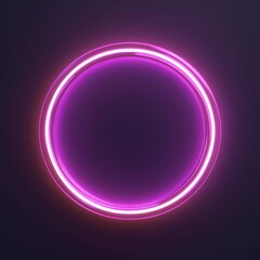 Fototapeta premium 3D Neon Lights Icon: Bright and Colorful Illumination Illustration Logo