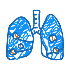 health nicotine doodle icon sketch vector. health nicotine sign. isolated symbol illustration