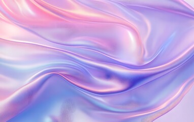 Pastel colored smooth shiny fabric texture background, generative ai