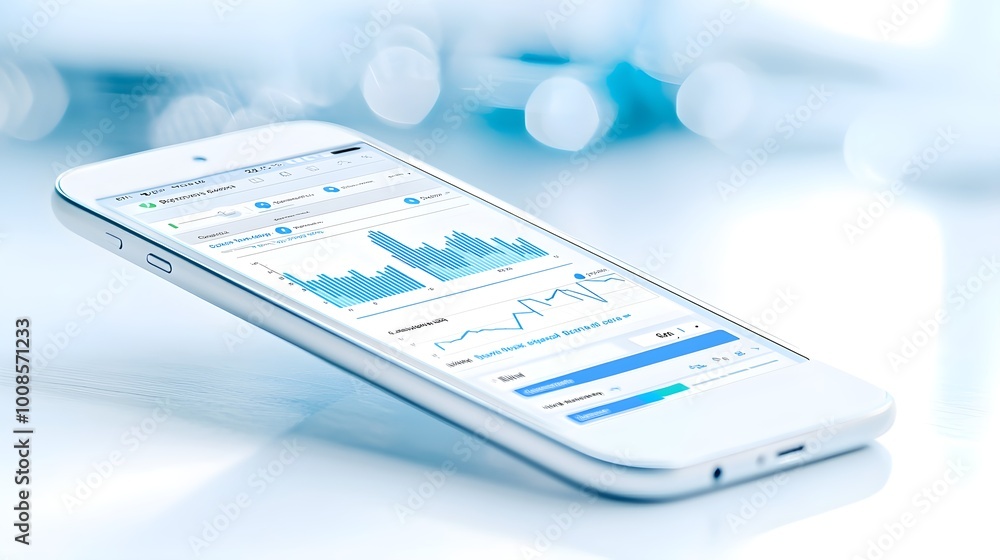 Poster mobile phone data analytics graph