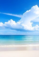 Fototapeta premium Idyllic Caribbean Island Vacation Getaway