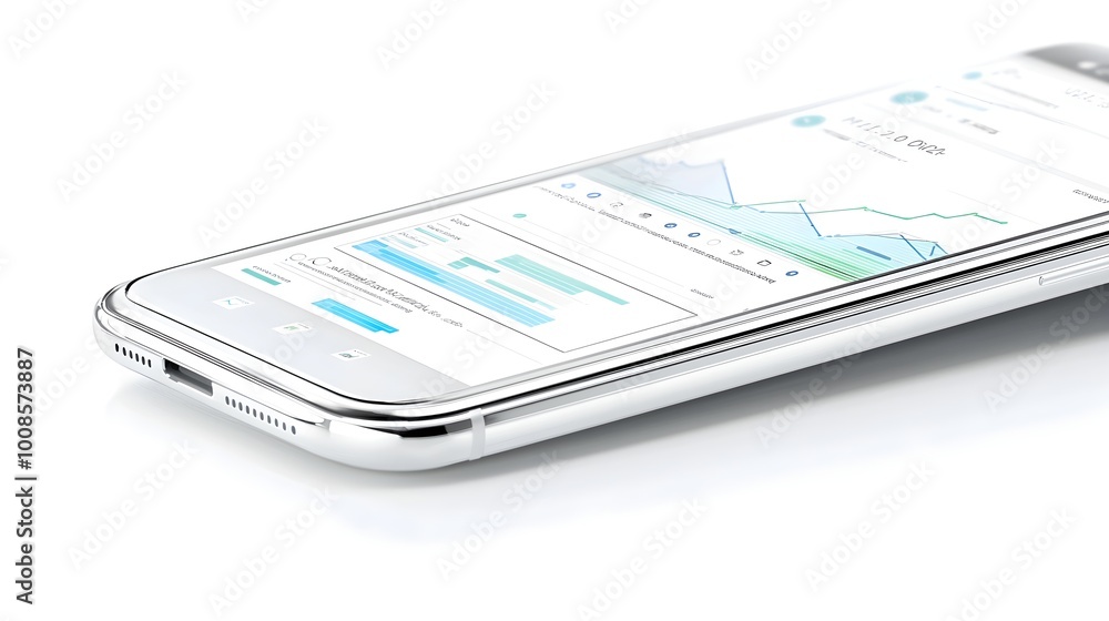 Poster smartphone analytics data graph