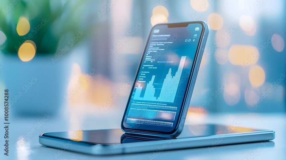 Poster smartphone data analysis graph