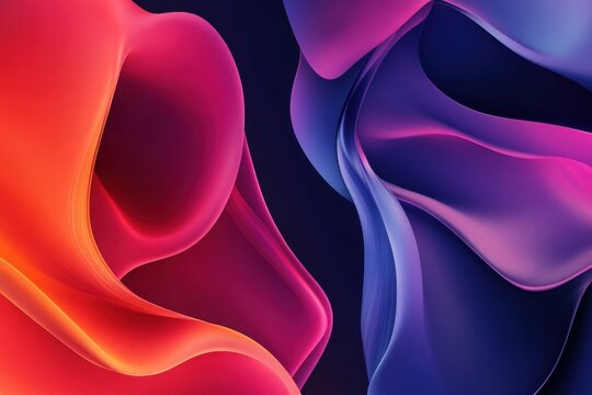 Creative graphics or landscape banners in modern sleek aesthetic for brand presence, promotions, online marketing, and advertising. Stylish layout template showcasing dynamic flowing gradient stripes