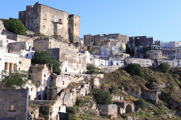 Obraz premium street of ginosa, puglia, italy
