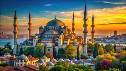 Obraz premium Intricate Textures of Historical Architecture in Constantinople Reflecting Rich Cultural Heritage