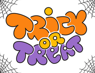 isolated halloween graffiti style sign in vector. halloween design element. element for website sticker poster banner.