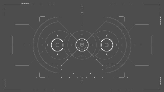 Sci-fi, FUI, UI, futuristic UI, GUI, HUD. Ready to animate. 
