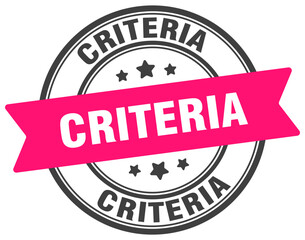 Fototapeta premium CRITERIA STAMP