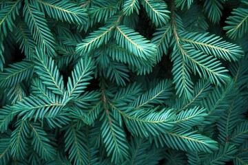 Close-up of Lush, Deep Green Pine Needles