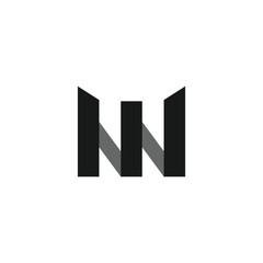 abstract initial letter M logo design icon