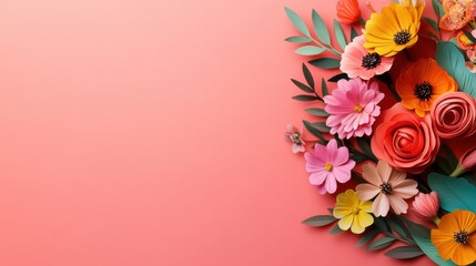 Obraz premium Vintage Floral Arrangement on Smooth Background