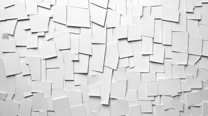 A Mondrian-style random geometric tile pattern, using white and neutral tones, creating a minimalist and abstract design ideal for wallpapers or illustrations.