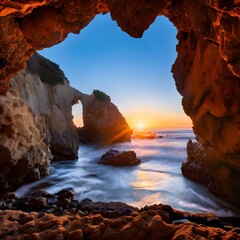 Scenic Beauty of Garrapata Sea Cave on California's Coast