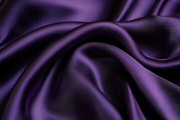 Obraz premium Luxurious purple silk fabric with a smooth and elegant texture, perfect for fashion and interior design projects.
