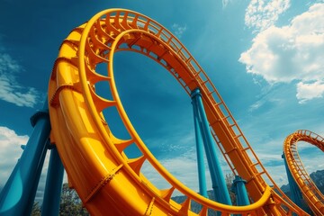 Roller coaster. Generative AI