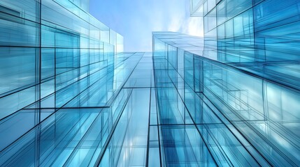 Abstract Glass Building Architecture