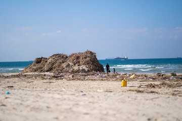 Post-Storm Pollution on the beach